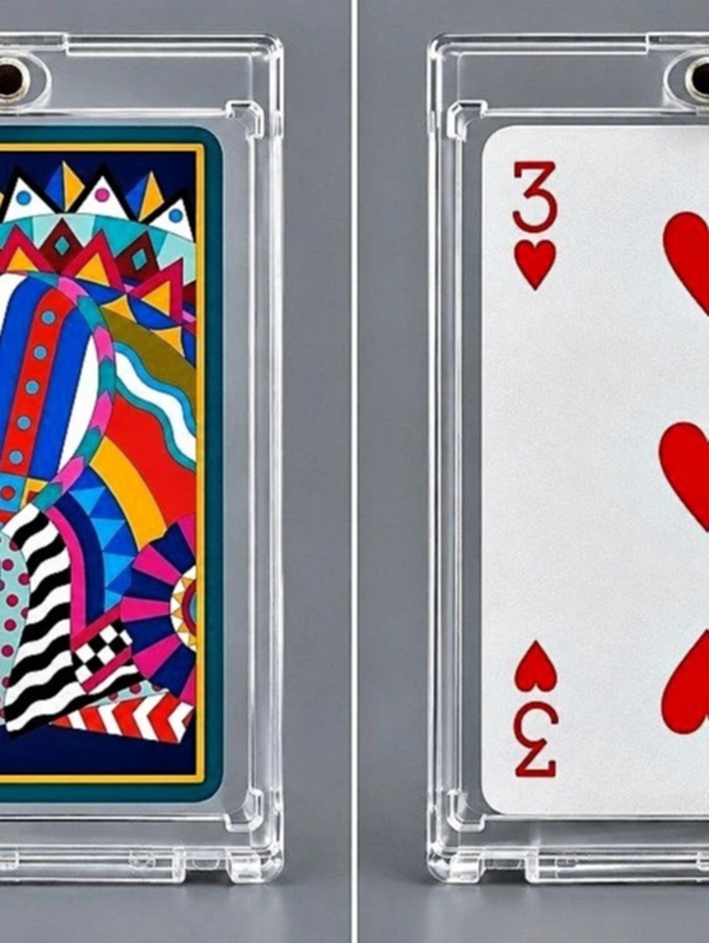 NWOT Hermès Cheval de Fete Playing Card Multicolor 3 of Hearts